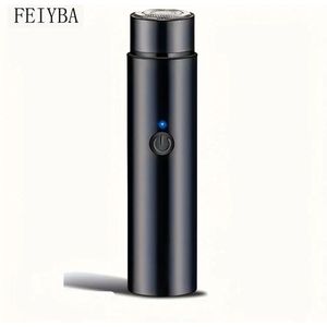 Krachtige FEIYBA Scheerapparaat voor Dames en Heren - Gezicht en Lichaamshaar Trimmer - Usb Oplaadbare Shaver - Draagbaar en Lichte Reis editie - Kleur Zwart