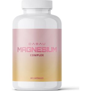 Cabau Lifestyle Magnesium - Vitamines & Mineralen - 60 capsules - 200 mg magnesium per tablet - Meer energie - Goed voor je spieren