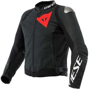 Dainese Sportiva Leather Jacket Black Matt Black Matt Black Matt 54 - Maat - Jas