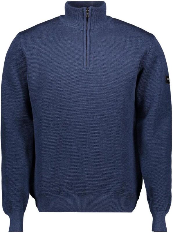 Ballin Trui Half Zip Piquet 5206 Black Mannen Maat - S
