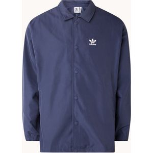 Adidas Originals Jack met steekzakken en backprint - Blauw - Maat S