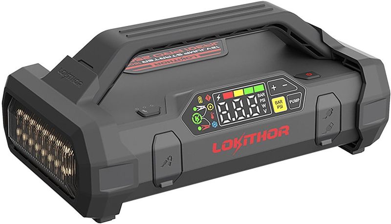 Lokithor - JA301 PRO - Jumpstarter - 12V - 2500A - Met Luchtcompressor