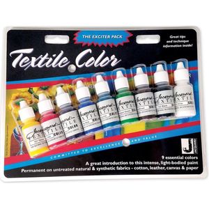 Jacquard textielverf set - 9 kleuren - 14 ml - creatieve verf.