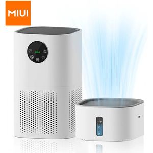 Luchtreiniger 2in1 - Incl. Luchtbevochtiger - Met Hepa Filter - Ultra stil (25dB) - Ideaal Bij Allergieën - Luchtkwaliteit Indicator - Wit