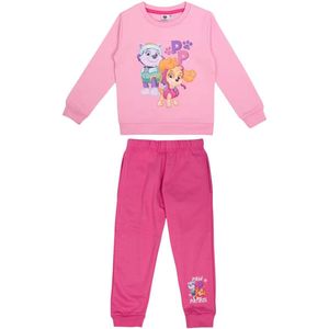 Paw Patrol Joggingpak - Maat 110/116 - Roze - Katoen - Meisjes