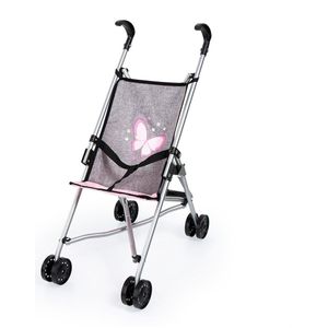 Bayer Design - Poppenbuggy - Grijs met vlindermotief