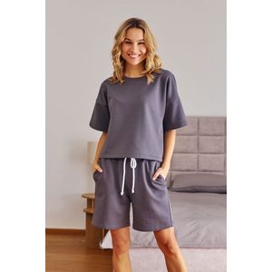 Doctor Nap Pyjama / Huispak Dames Volwassenen Korte Mouw Korte Broek Shortama Fume DRS.7220 36 / S