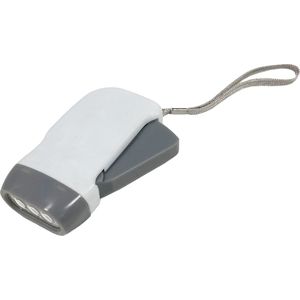 Doodadeals® - Knijpkat Zaklamp Dynamo – Opwindbare Zaklamp – LED – 25 Lumen - Wit