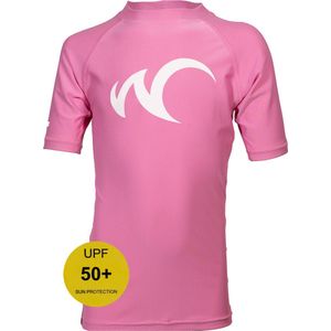 Watrflag Rashguard Valencia Kids - Roze - UV beschermend surf shirt korte mouw 164