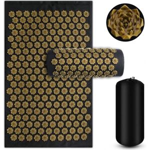 Spijkermat met Spijkerkussen –Acupressuur Mat - Spijkerbed - Acupunctuur Kussen - Shakti Massage