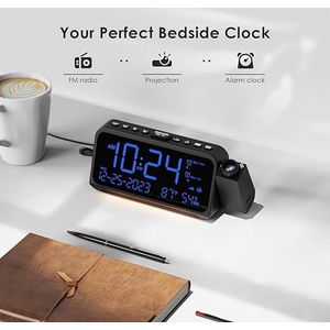 Equivera Wekkerradio Op Netstroom - Klokradio - Wekkerradio - Klokradio Met Wekker - Wekkerradio Dab - Wekker Dab Radio