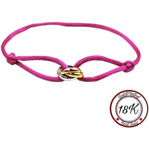 Soraro Tricolor Armband | Roze | 18K Goldplated| Soraro Armbanden | Cadeau voor haar | Verjaardag vrouw | Vaderdag | Vaderdag Cadeau |