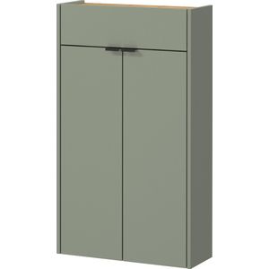 GERMANIA - Multifunctionele Kast - Taupegroen - Spaanplaat - Gemonteerde Afmetingen 56 x 97 x 22 cm
