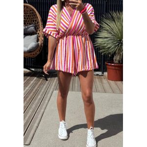 Schilo Jolie – Printed Cotton Short Jumpsuit – 100% Katoen – Maat One Size 36-42