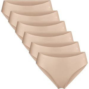 DANISH ENDURANCE - Onzichtbare Slips - Beige - 6-Pack - Naadloos