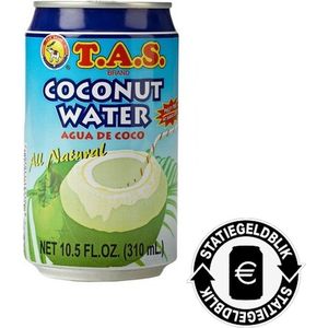 T.A.S.® | 12 x 310 ml Coconut Water | Kokoswater | Aqua de Coco | zonder pulp | geen suiker toegevoegd |