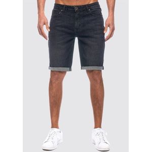 Smith & Solo korte spijkerbroek heren - broek jeans short - broeken shorts - Antraciet - 38