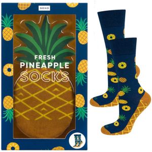 SOXO cadeausokken Pineapple mt 41-46