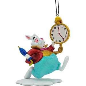 Disney kerstbal - Konijn Alice in Wonderland - 14cm
