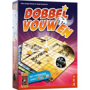 999 Games Dobbel Vouwen - Dobbelspel voor jong en oud - Rol, schrijf en vouw!