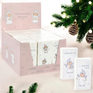 Papieren zakdoeken set bedrukt 3-laags 10 verpakkingen wit - Kerstmis souvenir kerstcadeau herstelwens praktisch zachtbeschermengel 36 verpakkingen .