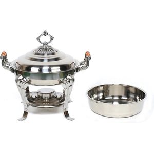 Empire's Product Buffetwarmer - Chafing Dish - Warmhoudbakken - Warmhoudplaat - Elegante Buffetwarmer - Zilver