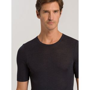 Hanro Woolensilk Sportshirt/Thermische shirt - 0176 Grey - maat XL (XL) - Heren Volwassenen - Wol- 073401-0176-XL