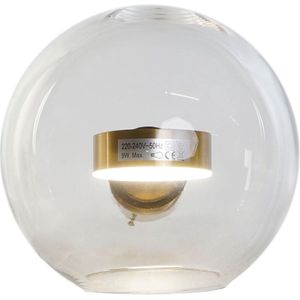 Muurlamp DKD Home Decor Kristal Gouden Metaal Modern 20 x 25 x 20 cm