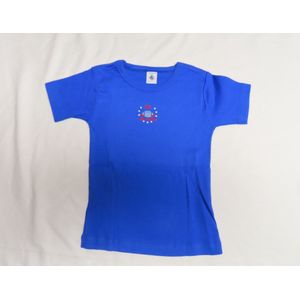Petit Bateau - Onderhemd - t shirt korte mouw - Blauw - 4 jaar 104