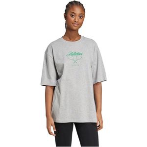 adidas - Grafisch T-shirt - Zwart - Katoen - Oversized Pasvorm