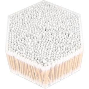 800 Stuks Houten Wattenstaafjes voor Huisdieren - Ideaal voor Verzorging en Reinigen van Oren, Ogen en Make-up