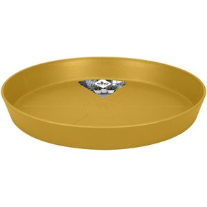 Elho Loft Urban Schotel Rond 21 - Schotel voor Buiten - Ø 20.4 x H 2.9 cm - Honinggeel
