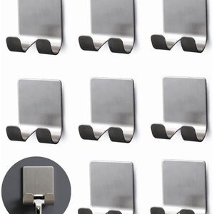 8pcs Shaver Holders - Razor Holder Hook Set - Multifunctionele, Zelfklevende RVS, Waterdichte Badkameraccessoire voor Douche, Scheren & Keukenorganisatie