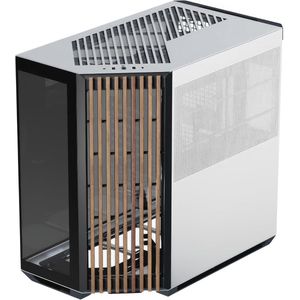 Mid Tower Gaming PC Behuizing Zwart Wit met Tempered Glass - Voor Grafische Kaarten tot 395mm en Radiatoren tot 360mm - Perfecte Koeling en Design
