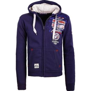 Geographical Norway Vest Capuchon Blauw Gotham - S