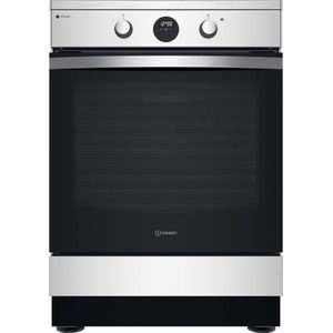 Indesit | IS67IQ8CCX/FR | Vrijstaand fornuis | Inductiekookplaat zones | Roestvrijstaal | A