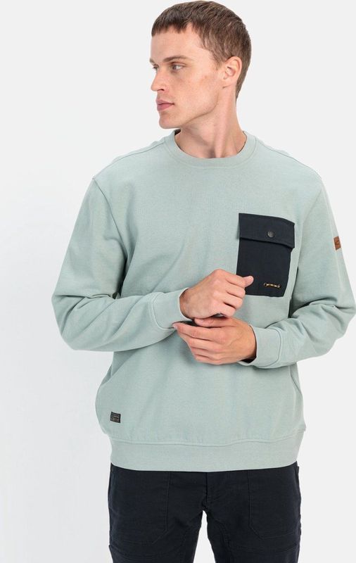 camel active Sweatshirt met 1/1 mouw, Zeegras, S