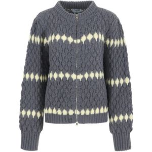 Fluresk Vest Feryn Cardigan 25wvf04 414103 Shadow Grey/vanilla Dames Maat - W36