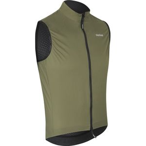 GripGrab - PACR Vest Lichte Winddichte Fiets Gilet Thermo Wielrennen Windvest Mouwloos - Olijf Groen - Heren - Maat S