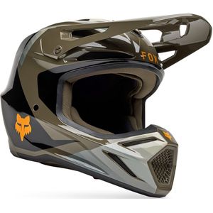 FOX V3 Fade MIPS Zwart Bruin Crosshelm - Maat S - Helm