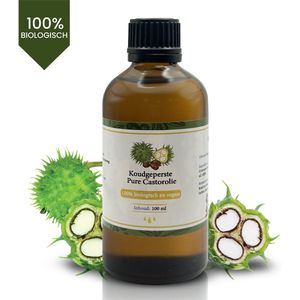 Castor - Koudgeperste Olie - 100ml - Duurzame Glazen Fles - 100% Pure Biologische Wonderolie