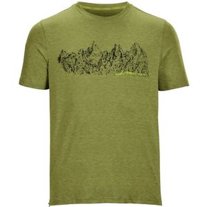 Killtec heren shirt - shirt KM functioneel - 36666 - groen/geel - maat M