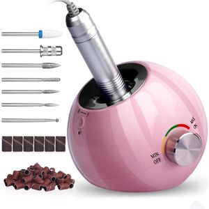Professionele elektrische nagelfrees voor manicure en pedicure met 30.000 tpm - Inclusief 7 opzetstukken en 50 schuurbanden