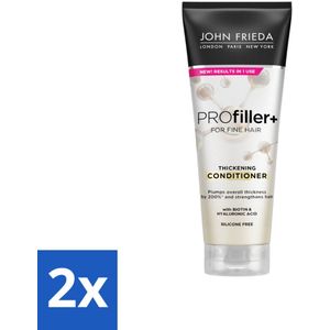 John Frieda – Conditioner – PROfiller+ Thickening – Volumeverhogend – 250 ml - Voordeelverpakking - 2 stuks