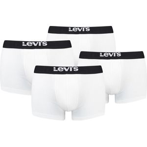 BOXERS 4-pack Levi's Solid Basic herenboxershorts, gemaakt van biologisch katoen