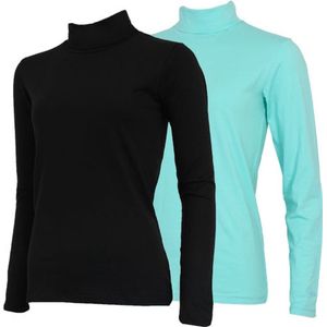 Campri - Skipully - Dames - Zwart/Aruba blue - 2-Pack