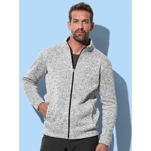Fleece vest premium licht grijs voor heren - Outdoorkleding wandelen/camping - Vesten/jacks herenkleding S (36/48)