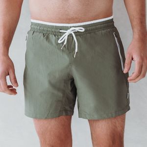 Coral Beachwear The Commando - heren zwembroek - ritszakken - rits - mannen - legergroen – sneldrogend