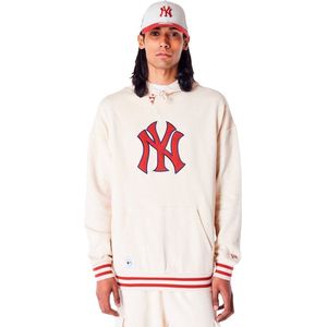 New Era - Oversized Hoodie - Beige - New York Yankees MLB Rib Infill