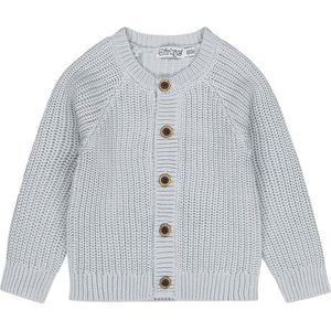 Dirkje - Boys Cardigan Light blue - jongens vest - maat 80